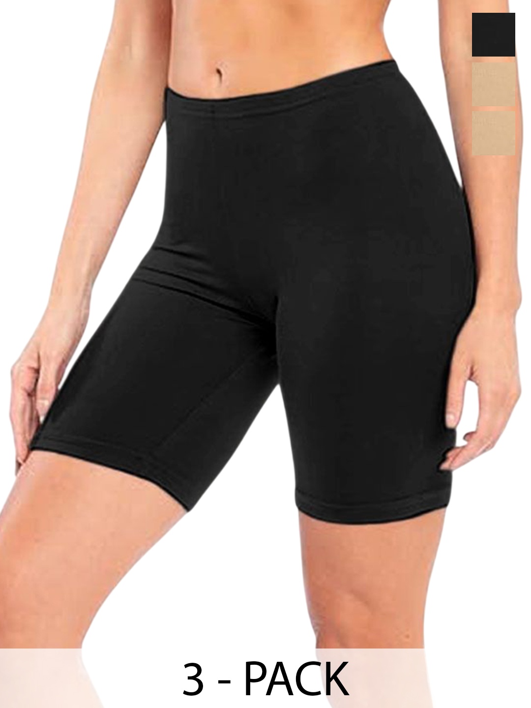

Diving Deep Women Pack Of 3 Tights, Black