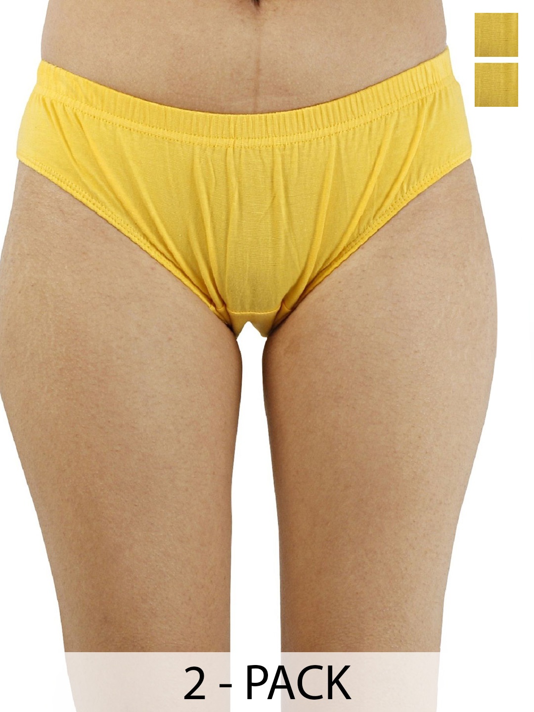 

Diving Deep Pack Of 2 Mid-Rise Hipster Briefs 5_5Pantiees comb 2_L, Yellow