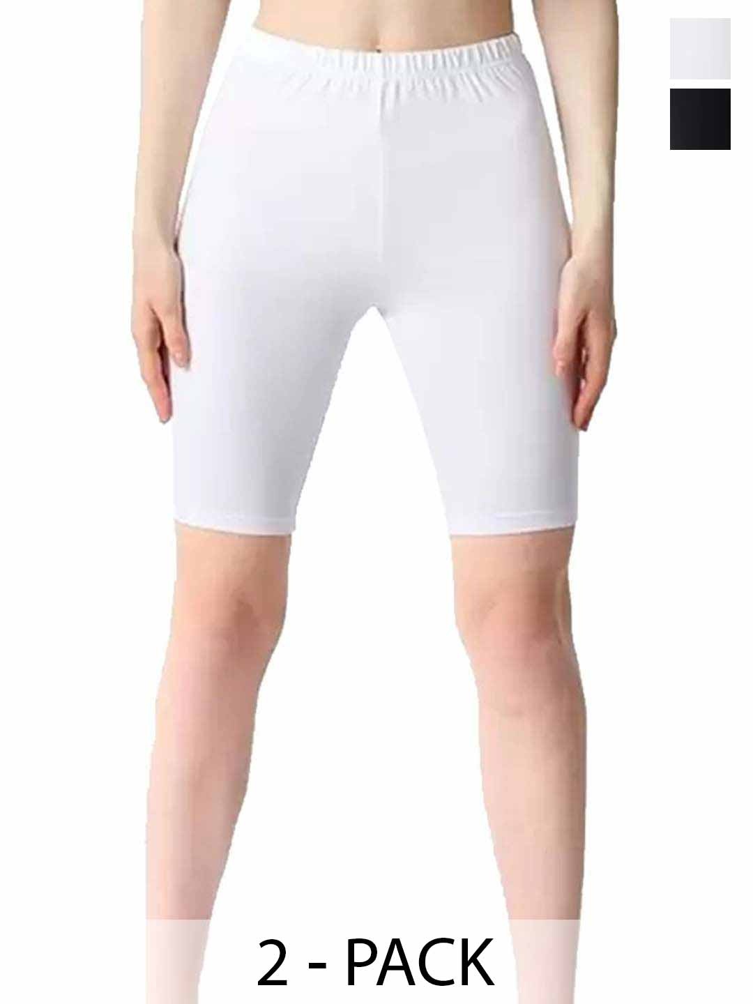 

Diving Deep Pack Of 2 Boy Shorts Briefs 40_8Black WhiteShorts 2 PC__XS, Black