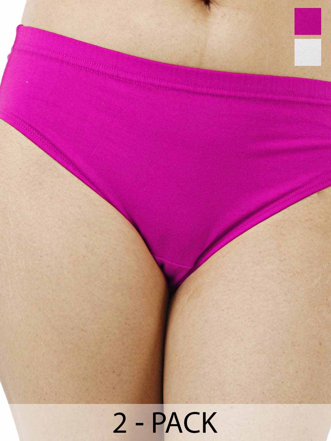 

Diving Deep Pack Of 2 High-Rise Hipster Briefs 9Pantiees comb 2_4XL, Pink