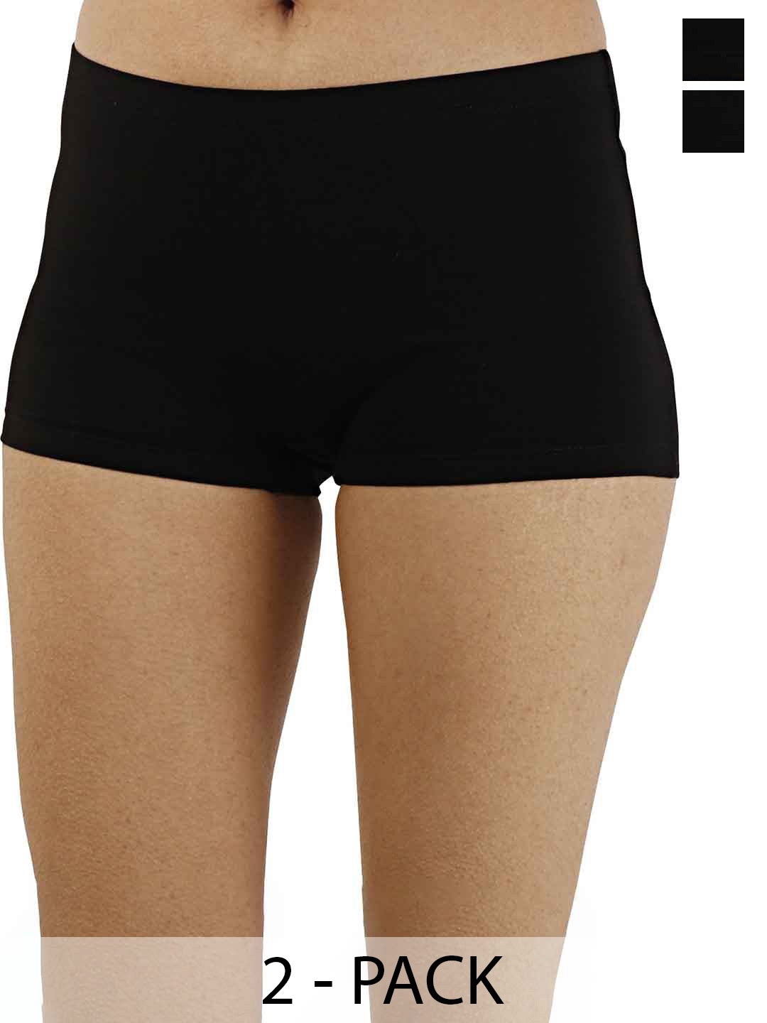 

Diving Deep Pack Of 2 Cotton Boy Short Briefs 11Black&BlackFullPanty_4__XXL, Black