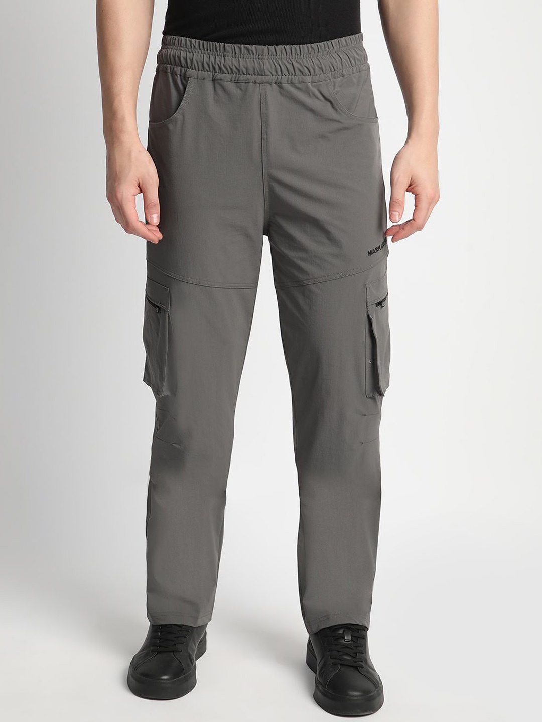 

Mark Leute Relaxed-Fit Parachute Cargo Trousers, Grey