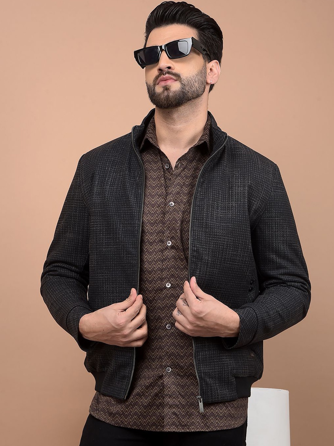 

Crimsoune Club Men Lightweight Bomber Jacket, Black