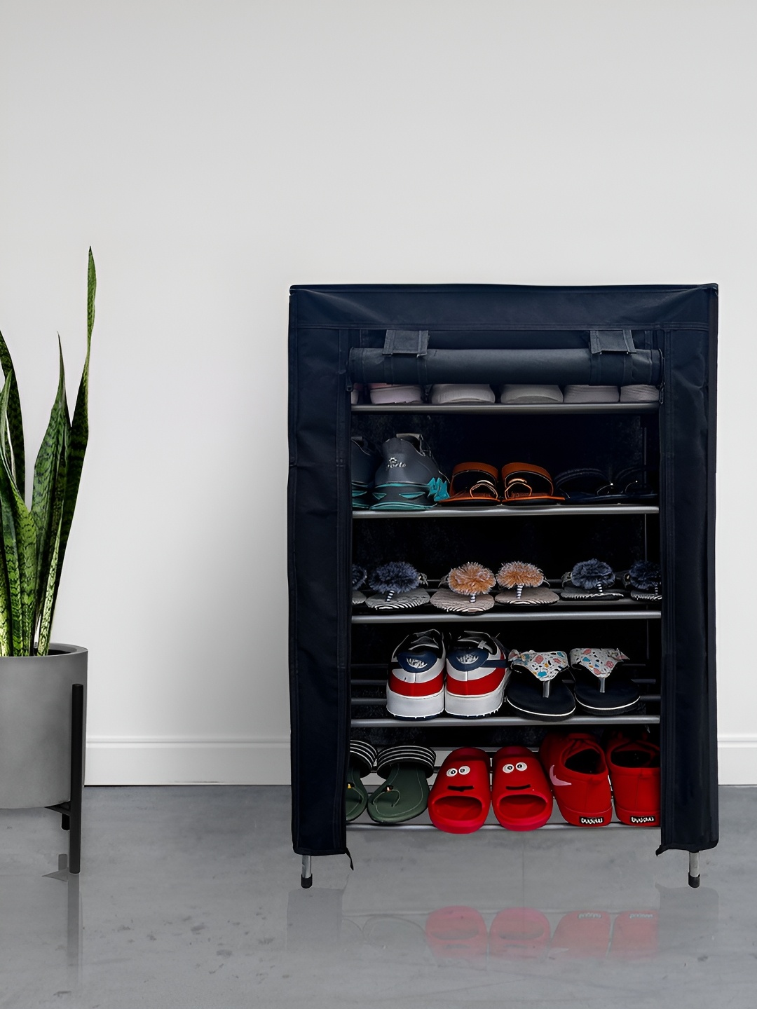 

Rmerchants Black Water Resistant 5 Tier Shoes Organiser