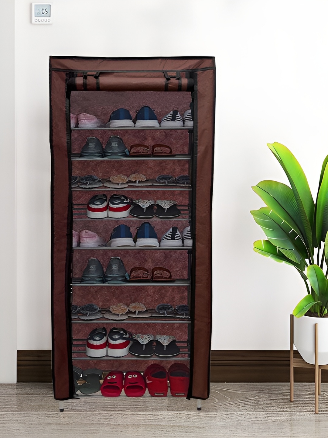 

Rmerchants Brown & Black 9-Tier Shoe Racks