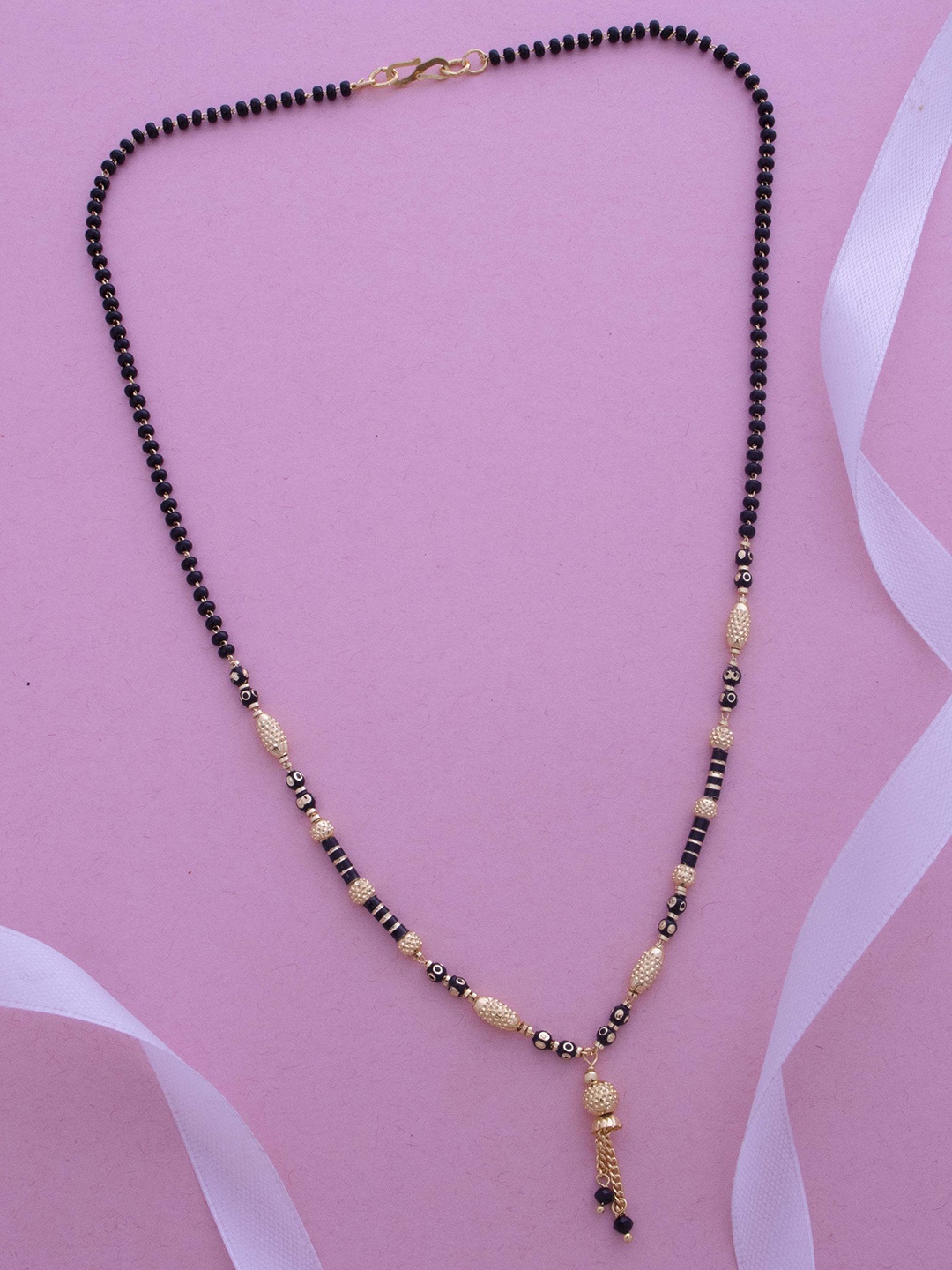 

Ramdev Art Fashion Jwellery Gold-Plated Artificial Beads Mangalsutra