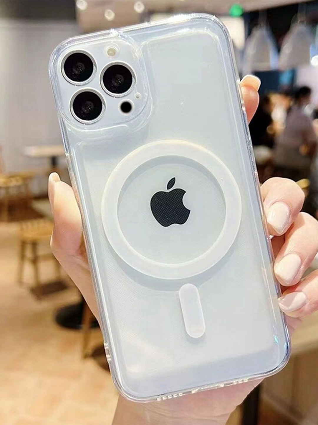 

Luxury Kase Magnetic Soft iPhone 13 Pro Back Case, Transparent