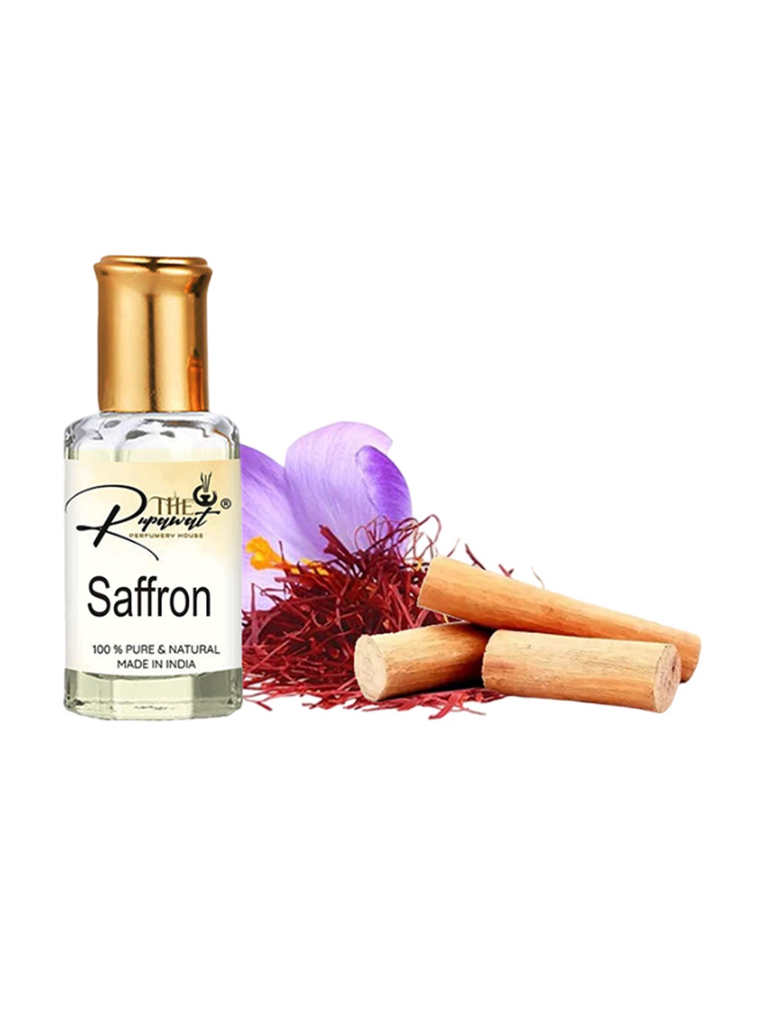 

THE RUPAWAT Perfumery House Saffron Natural & Alcohol Free Attar - 12 ml, Transparent