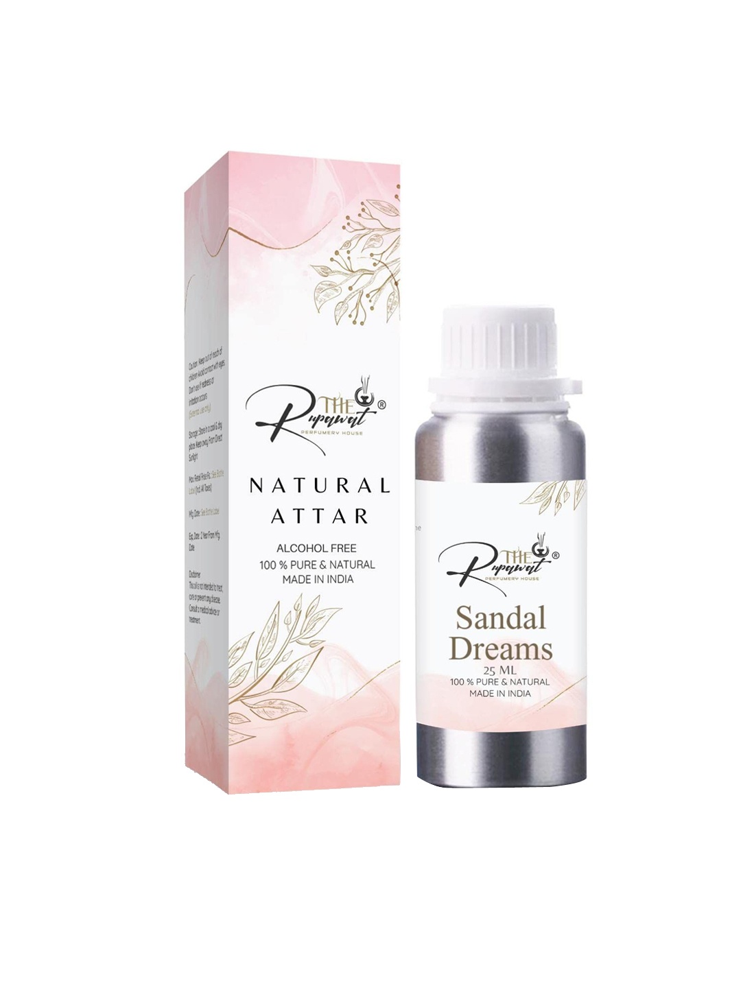 

THE RUPAWAT Perfumery House Sandal Dreams 100% Natural & Alcohol-Free Attar - 25 ml, Transparent