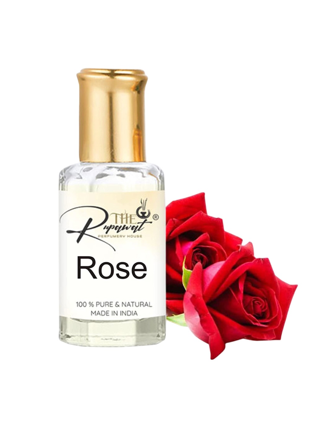 

THE RUPAWAT Perfumery House Rose Natural & Alcohol Free Attar - 12 ml, Transparent