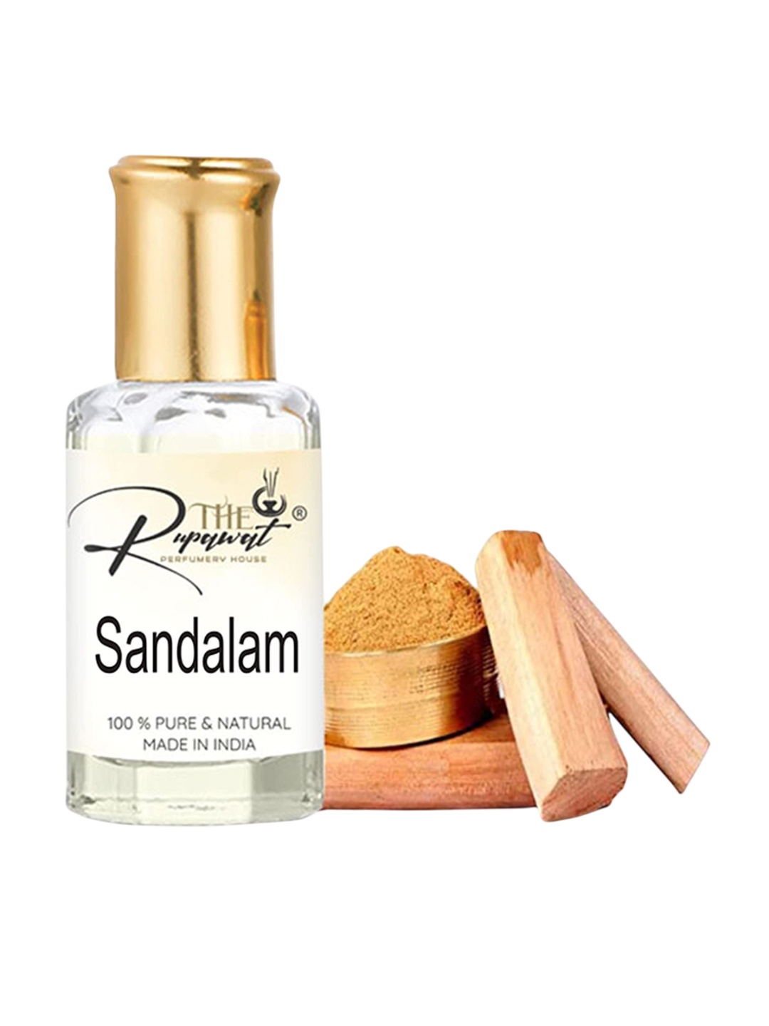 

THE RUPAWAT Perfumery House Sandalam Natural & Alcohol Free Attar - 12 ml, Transparent