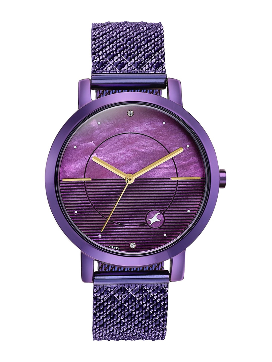 

Fastrack Women Brass Dial & Stainless Steel Straps Watch 6284QM02, Purple