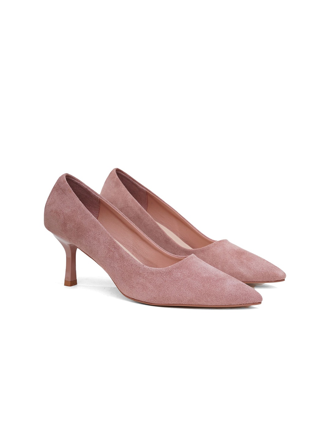 

Sherrif Shoes Suede Stiletto Pumps, Nude