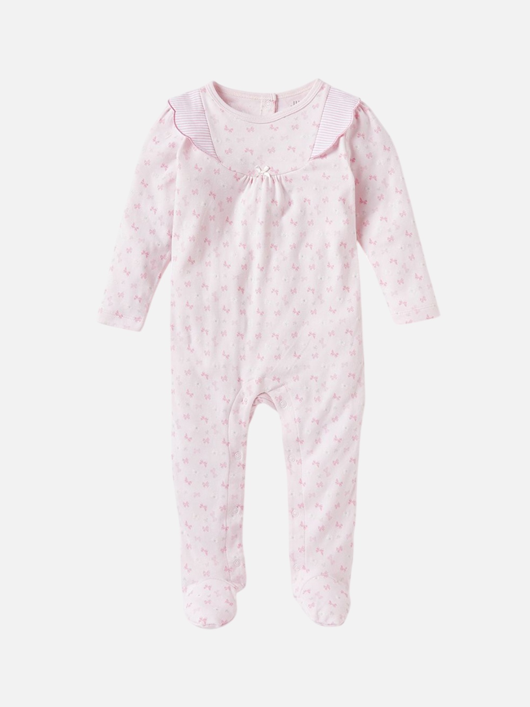 

Juniors by Babyshop Girls Printed Sleepsuit, Pink