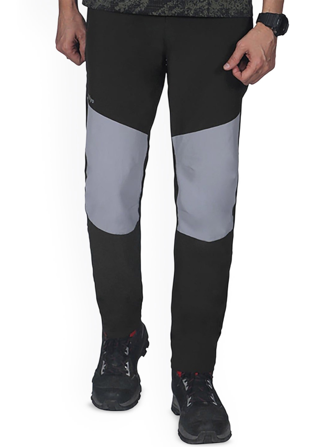 

Gokyo Men Color-Blocked Ultralight Rock Climbing & Trekking Track Pants, Black