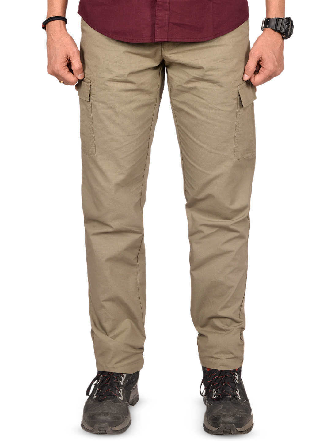 

GOKYO Men Cargo Trousers, Beige