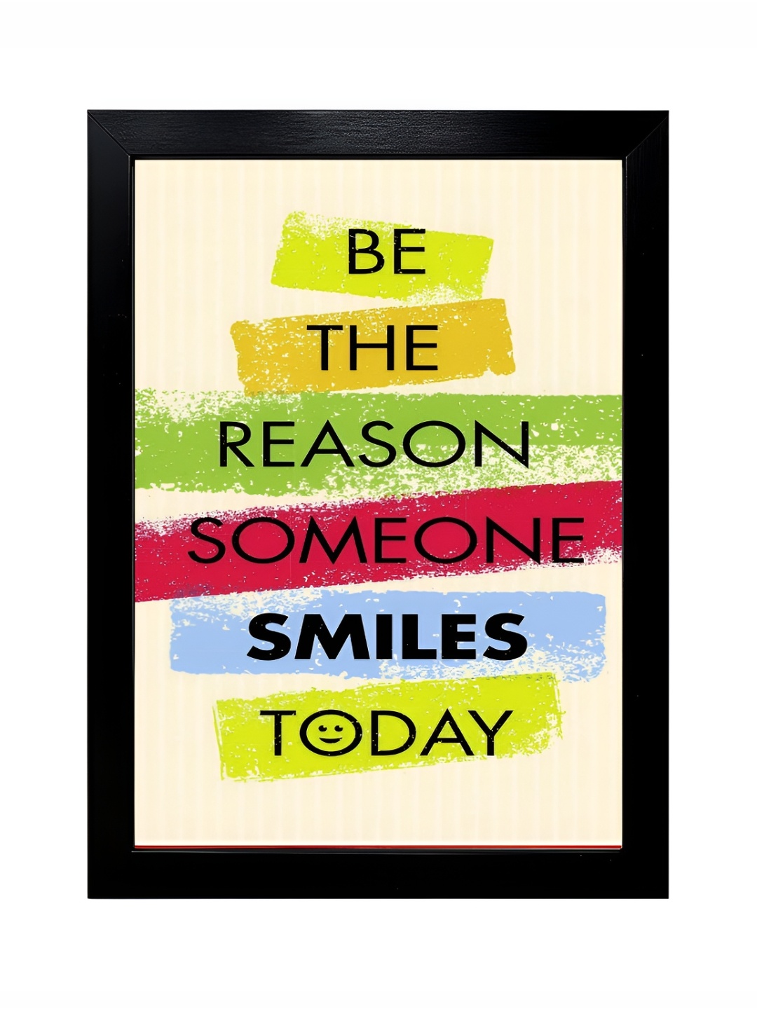 

Hawai Gold-Toned Motivational Quote Be the Reason Someone Smiles Today Wooden Photo Frame, Black
