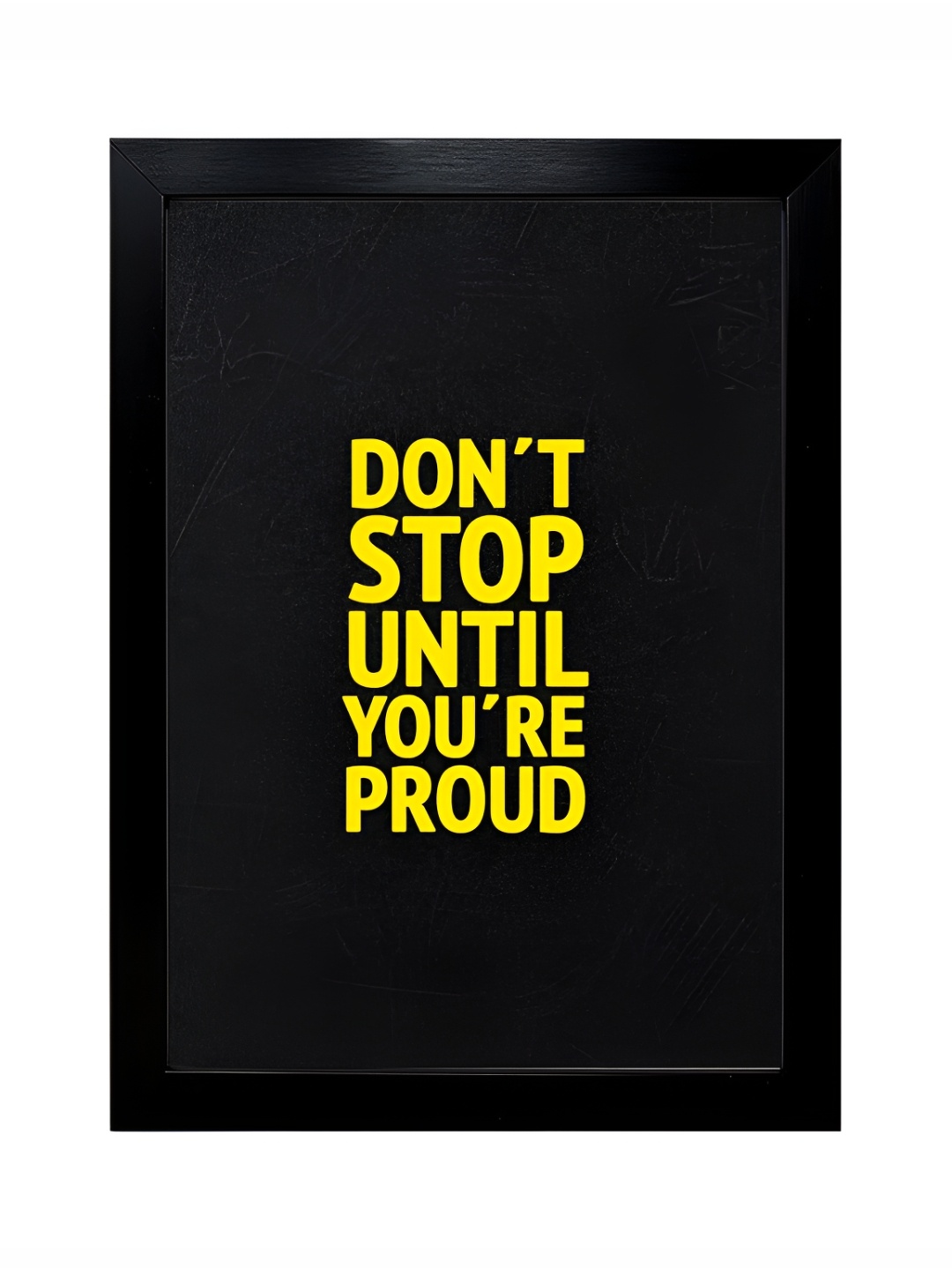 

Hawai Gold-Toned Motivational Quote Dont Stop Until You re Proud Wooden Wal Photo Frame