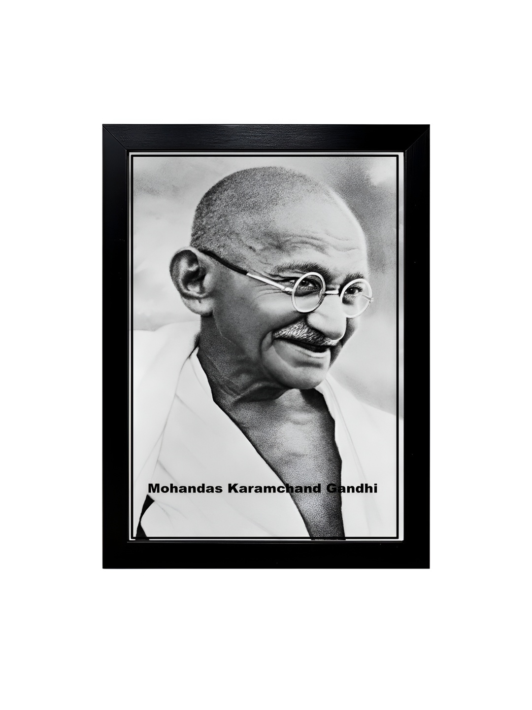 

Hawai Gold-Toned & Black Mohandas Karamchand Gandhi Wooden Photo Frame