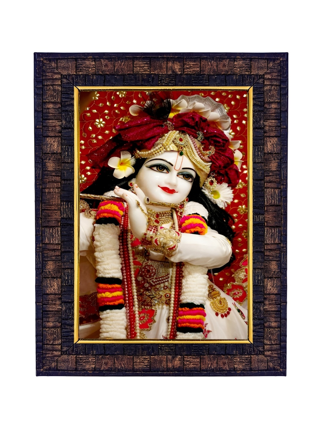 

Hawai Red & White Shree Krishna Wooden Photo Frame