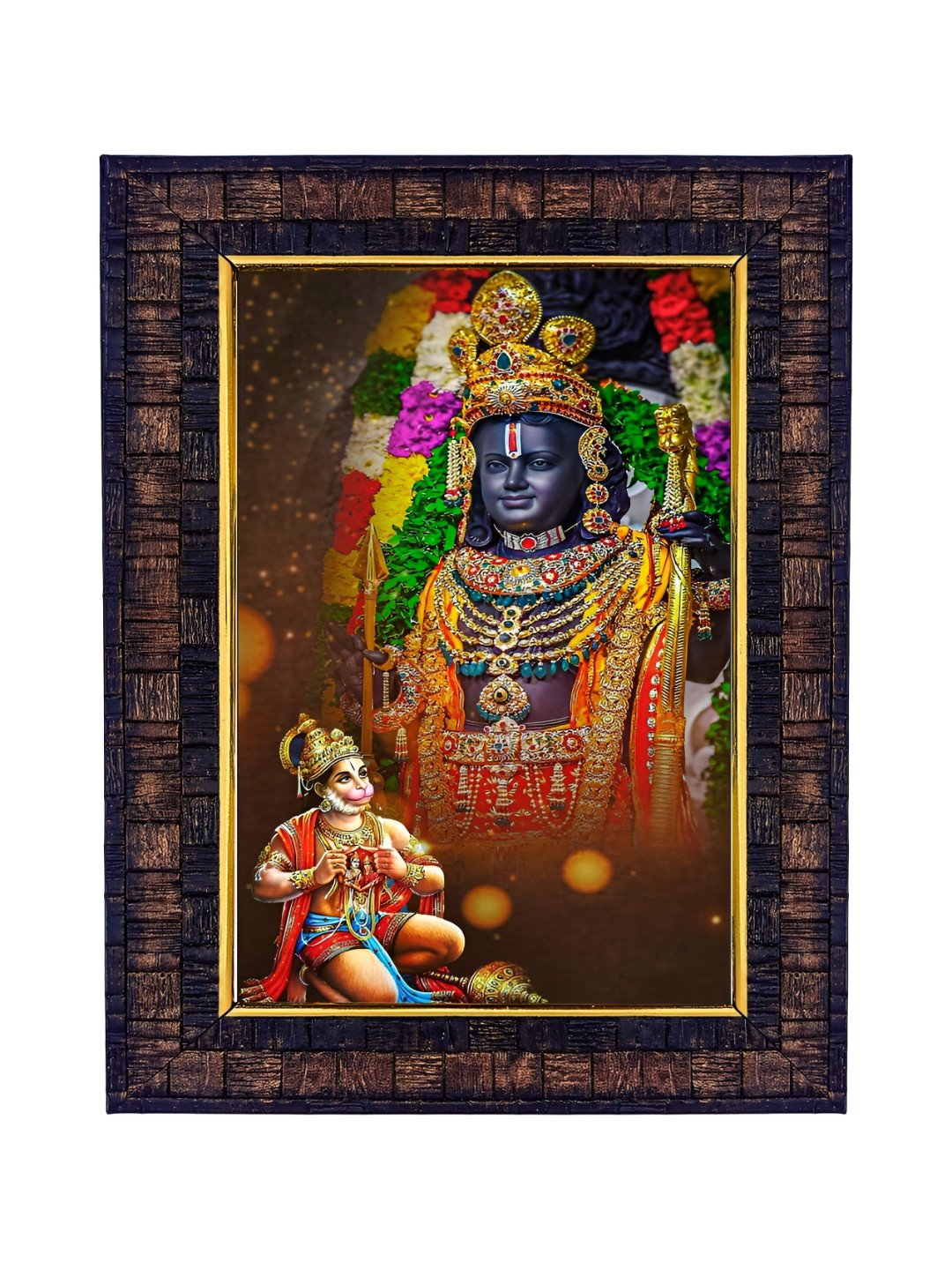 

Hawai Brown & Blue God Rama Wooden Photo Frame