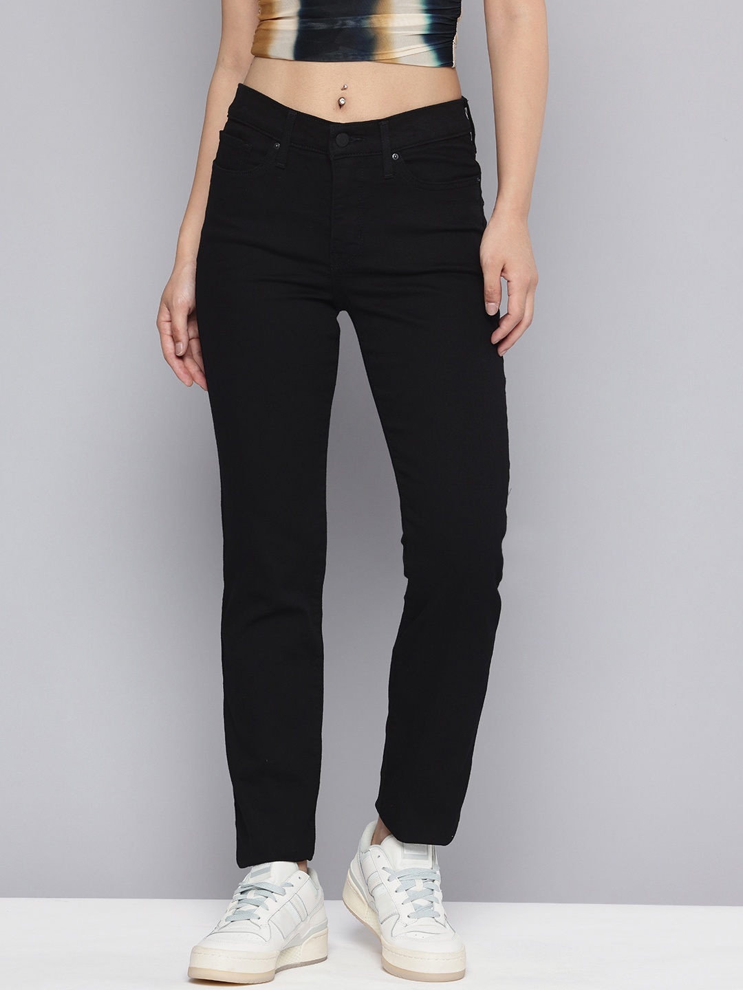 

Levis Women 312 Slim Fit Stretchable Jeans, Black
