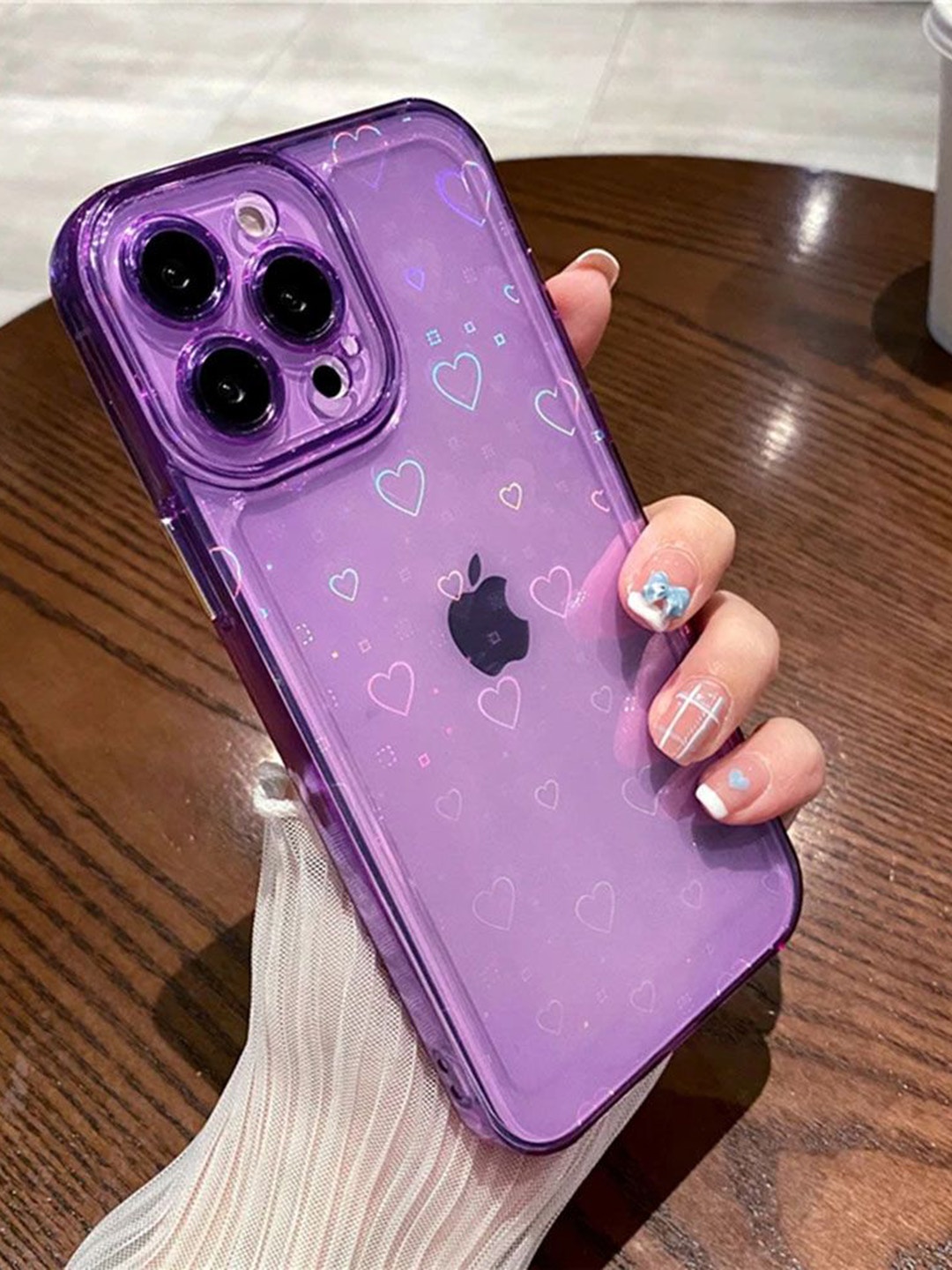 

Luxury Kase LK121 3D Laser iPhone 12 Pro Max Back Case, Purple