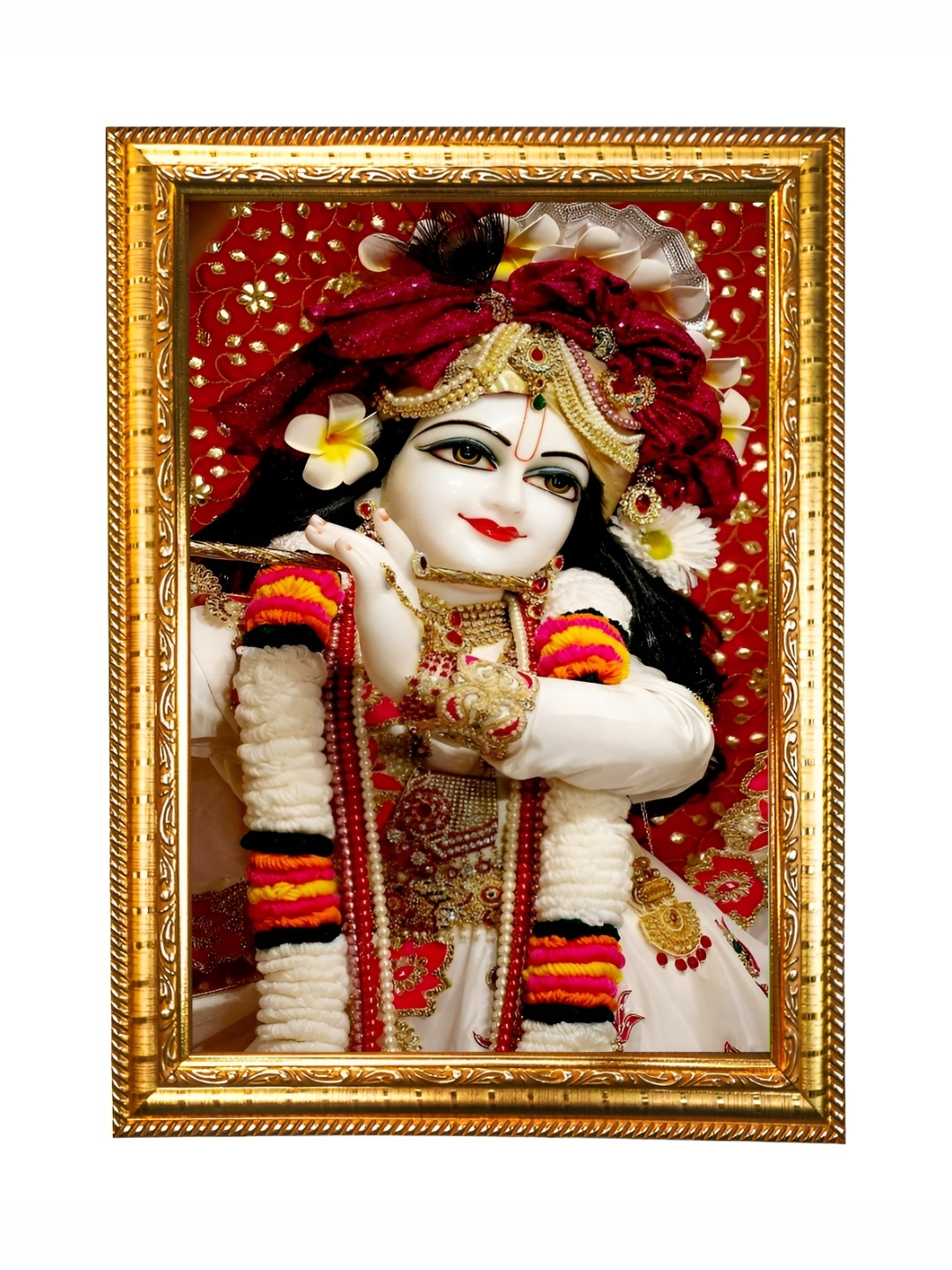 

Hawai White and Black Shree Krishna Wooden Wall Photo Frame