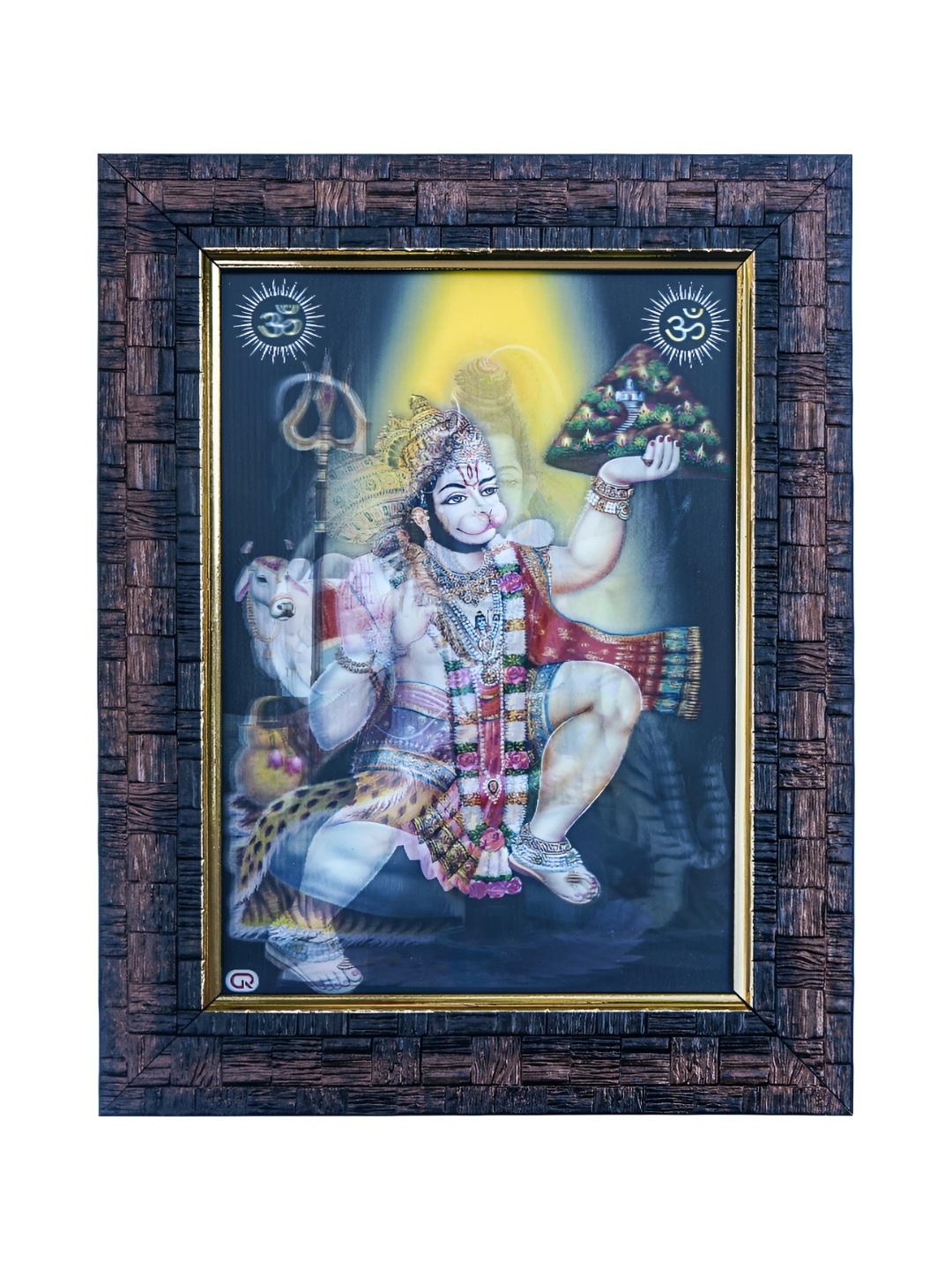 

Hawai Grey & Red Lord Shiva Wooden Wall Photo Frame