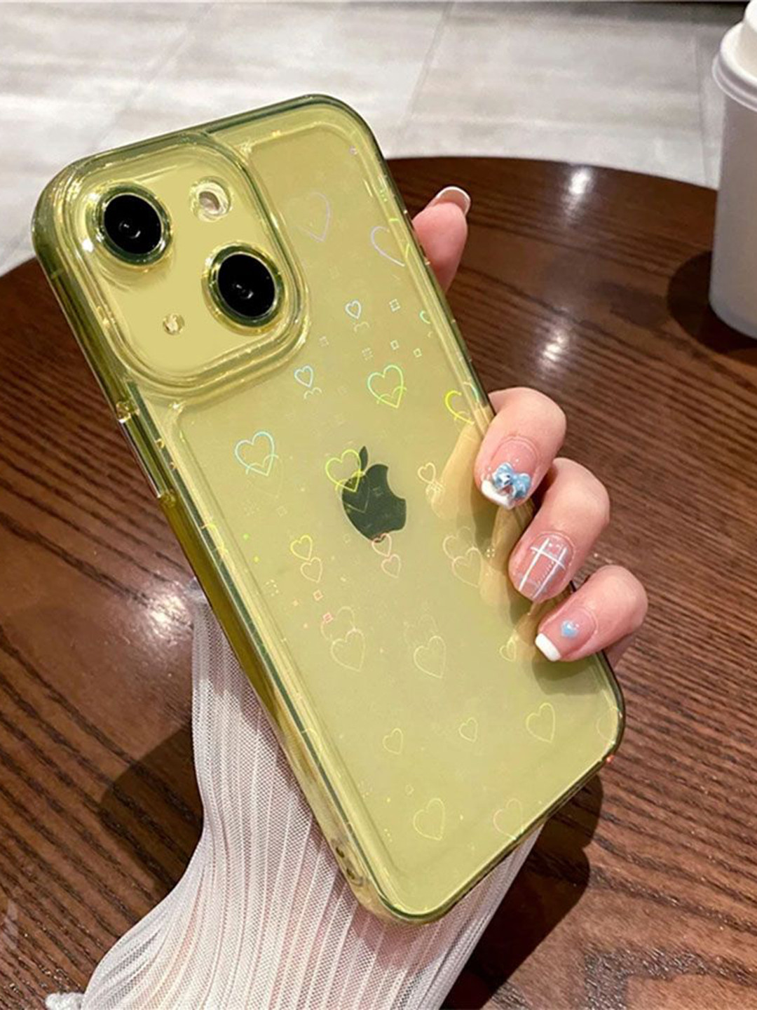 

Luxury Kase LK121 3D Laser iPhone 14 Plus Back Case, Yellow