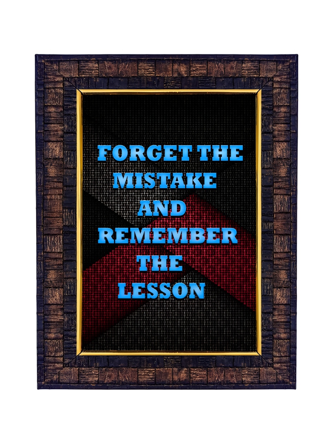 

Hawai Black & Blue Motivational Quote Wooden Photo Frame