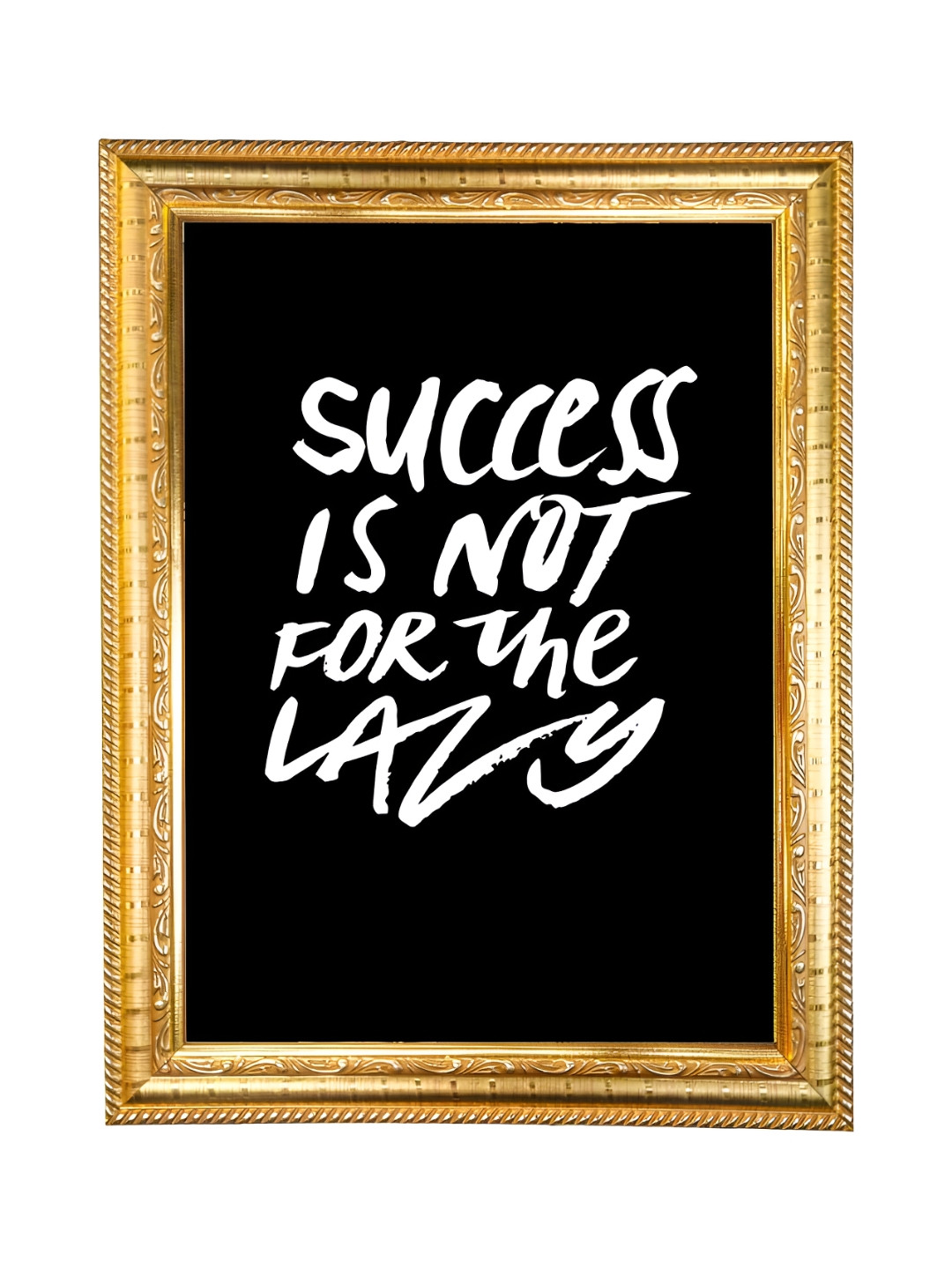 

Hawai Black Motivational Quote Success is Not for The Lazy Photo Frame