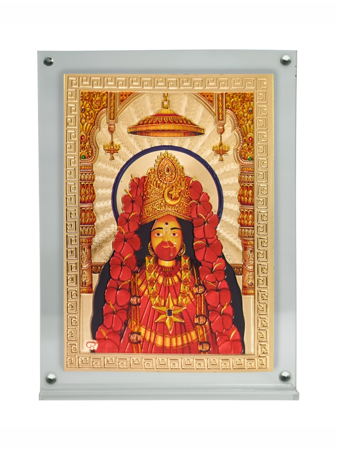 

Hawai Gold-Toned & Red Maa Tara Acrylic Wall Photo Frame