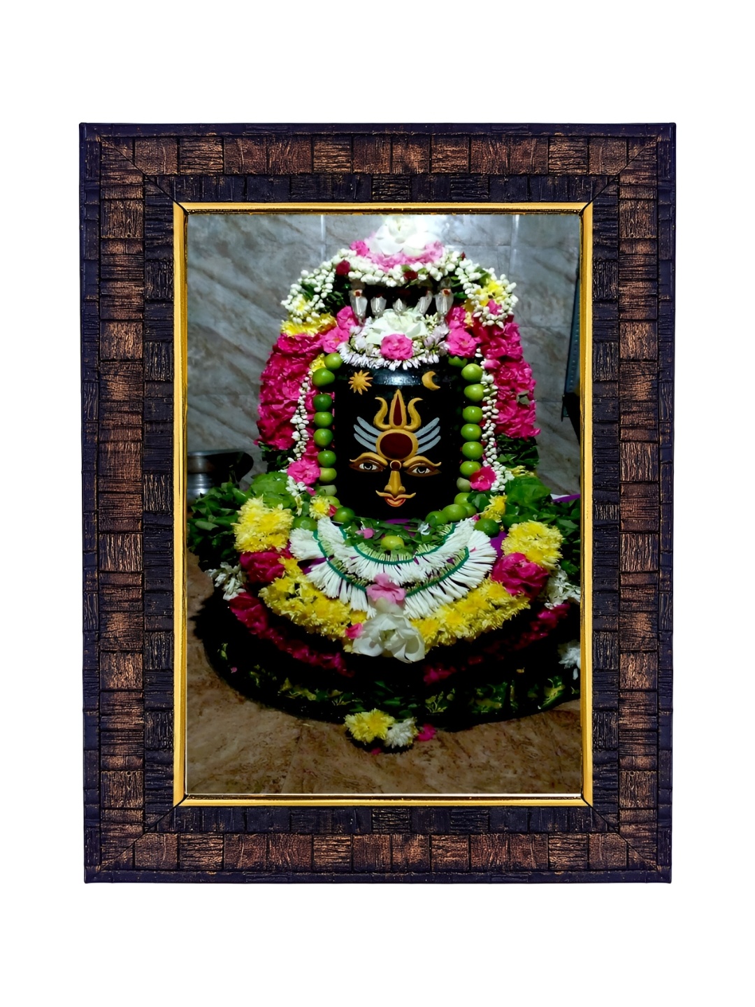 

Hawai Black & White Lord Shiva Wooden Wall Photo Frame