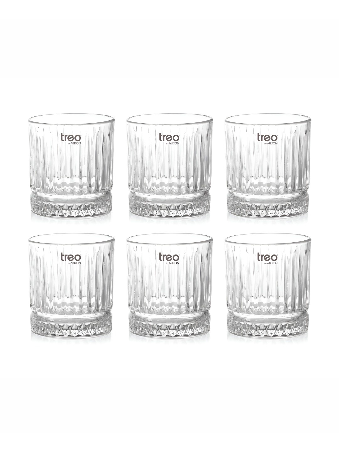 

Treo Transparent 6 Pieces Verti Juice Glass Tumblers-230 ml