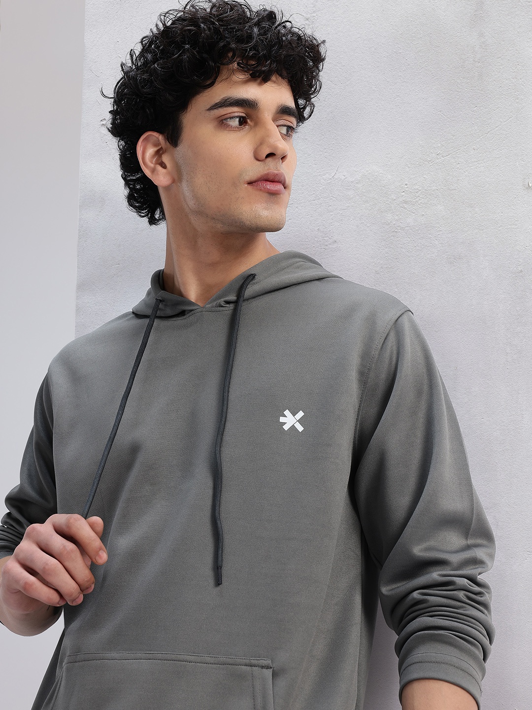 

HRX by Hrithik Roshan Men Hooded Sports Sweatshirt, Grey