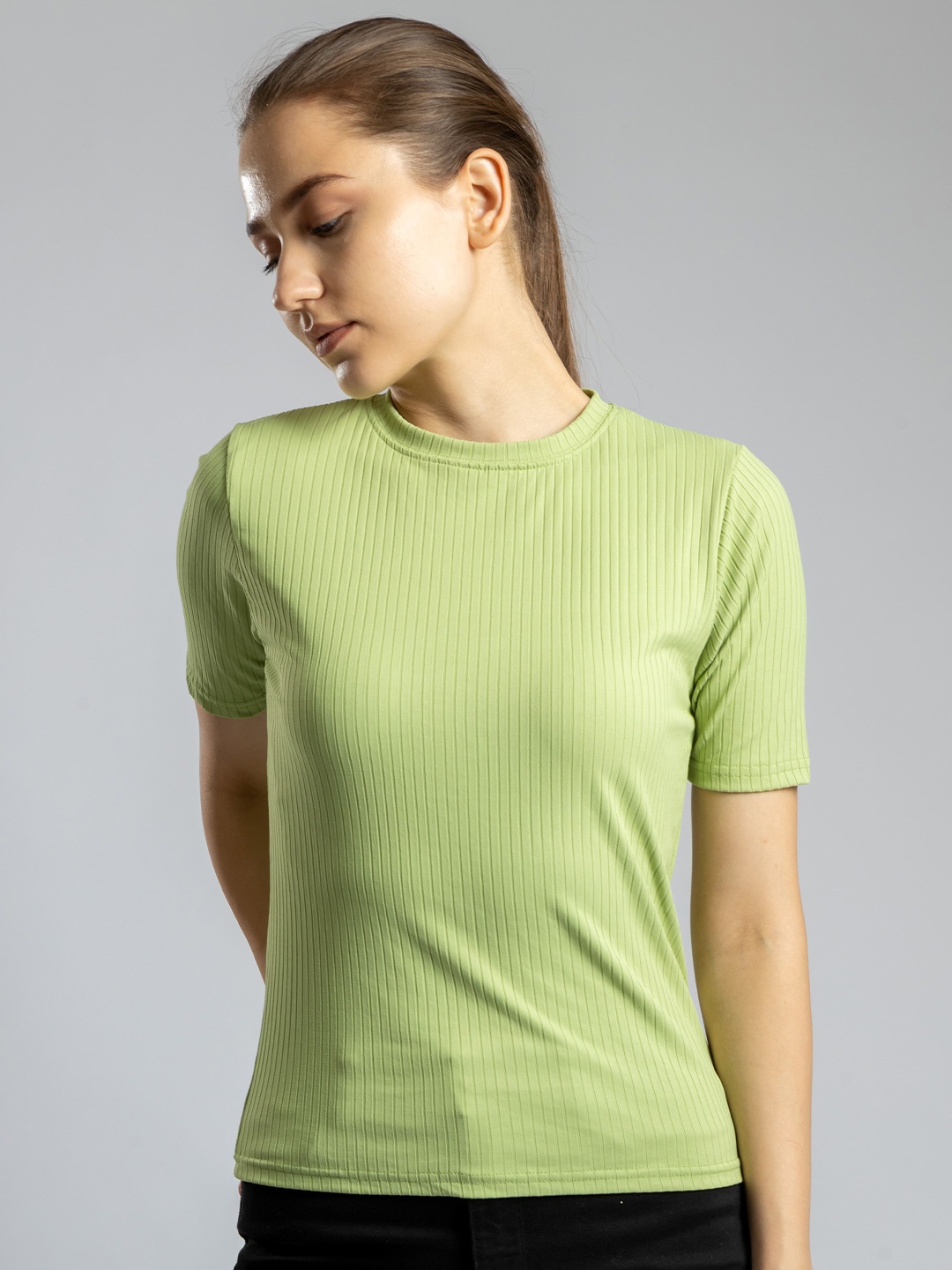 

PYR8 Striped Top, Olive