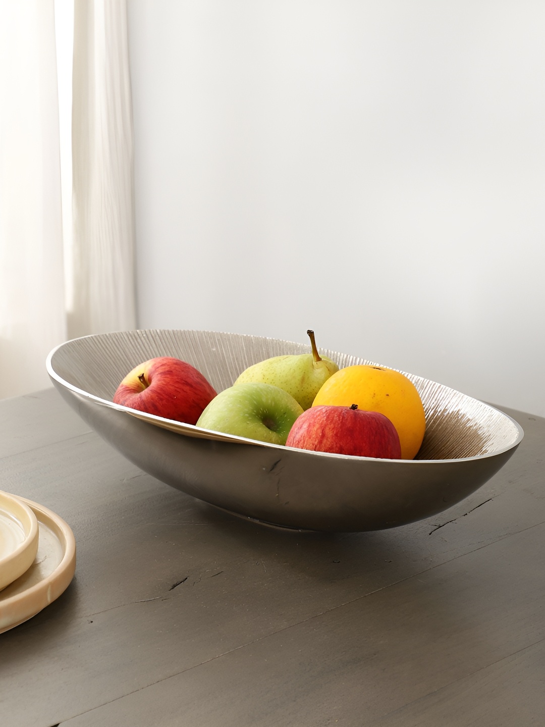 

Decor de Maison Silver Toned Accent Serving Bowl