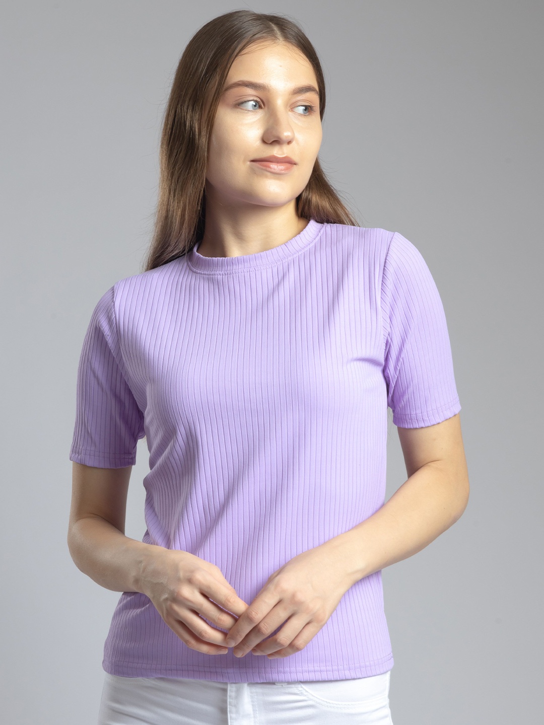 

PYR8 Striped Top, Lavender