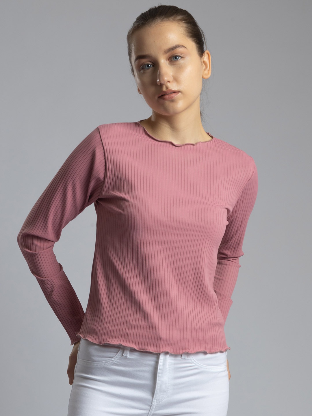 

PYR8 Striped Top, Peach