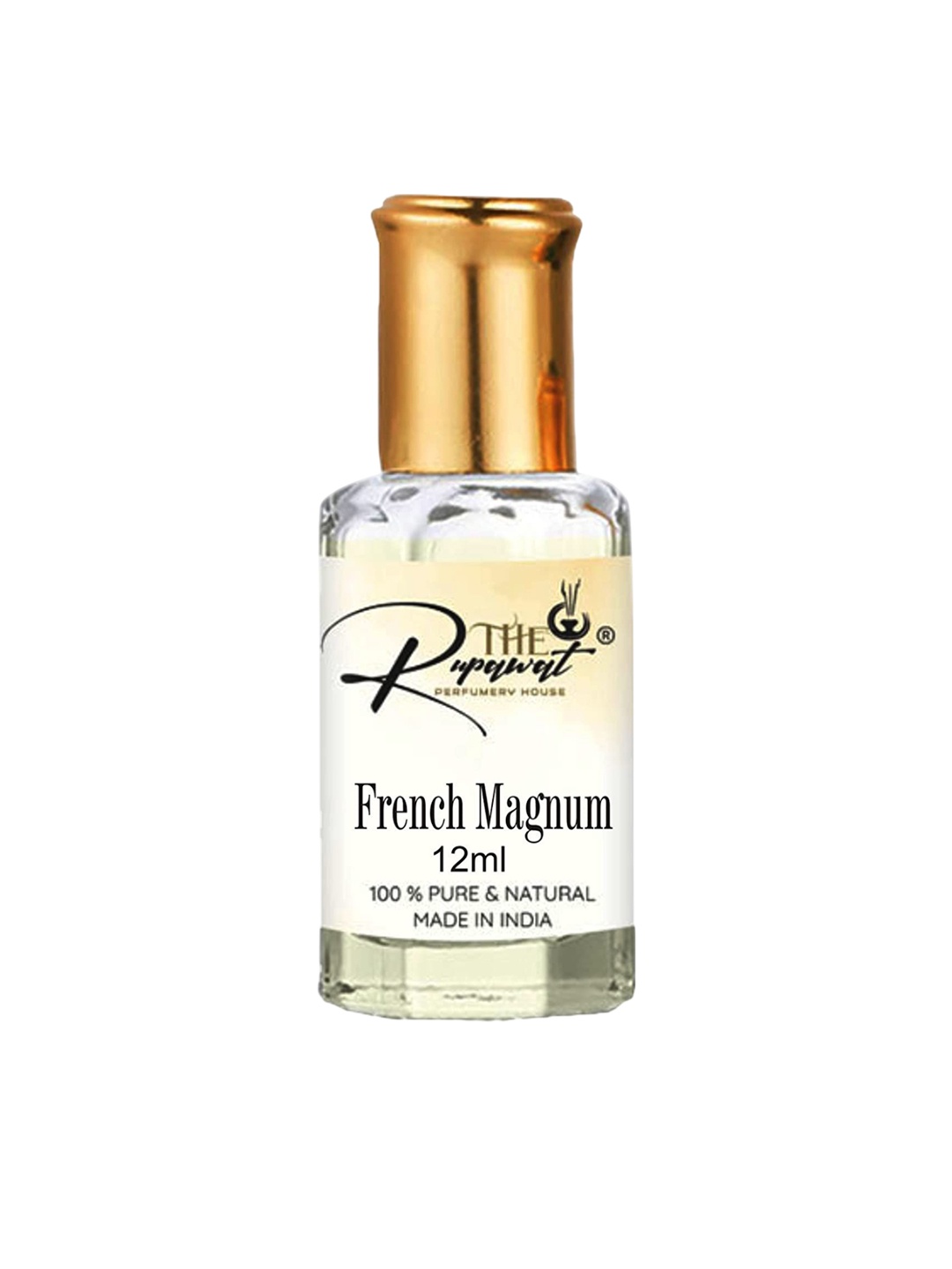 

THE RUPAWAT Perfumery House French Magnum Natural & Alcohol-Free Attar - 12 ml, Transparent
