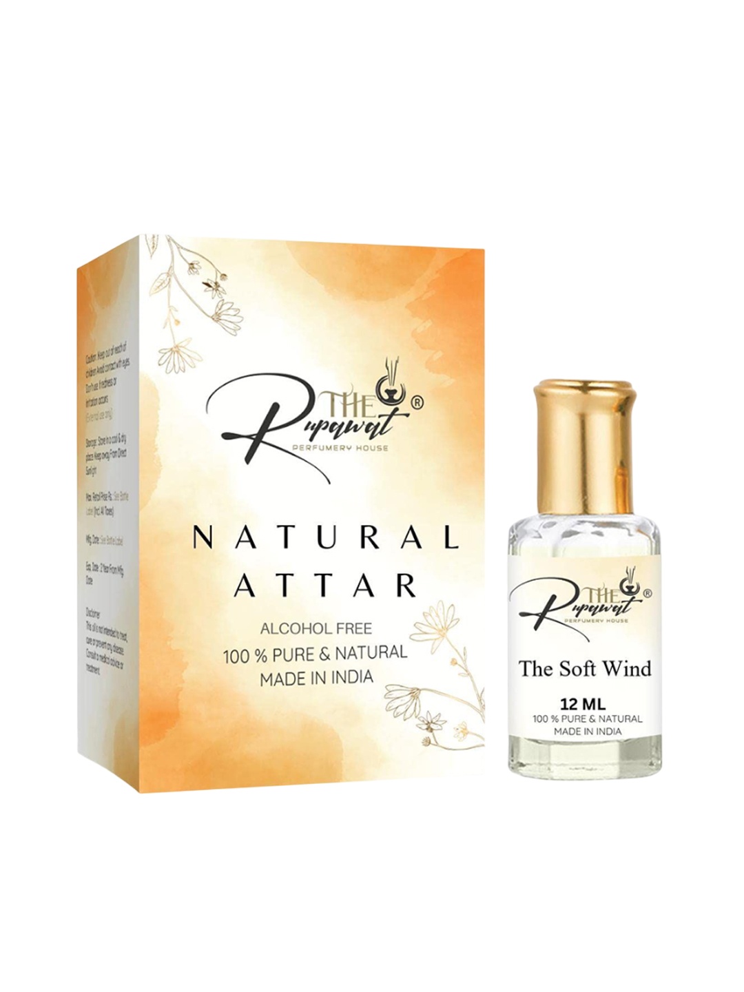

THE RUPAWAT Perfumery House The Soft Wind Natural & Alcohol Free Attar - 12 ml, Transparent