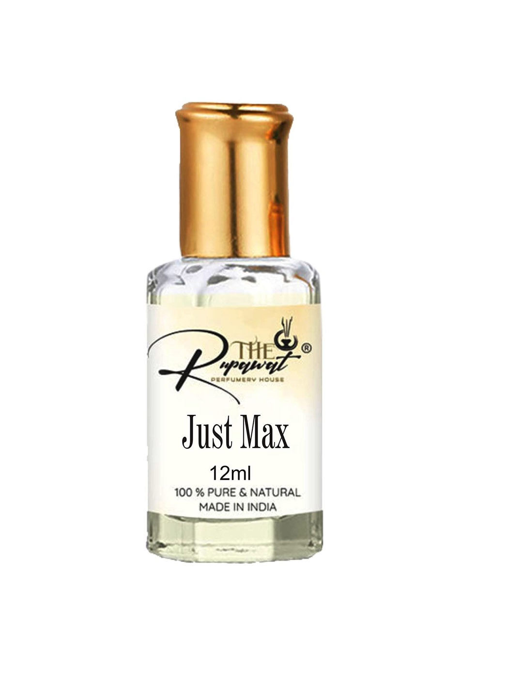 

THE RUPAWAT Perfumery House Just Max Natural & Alcohol Free Attar - 12 ml, Transparent