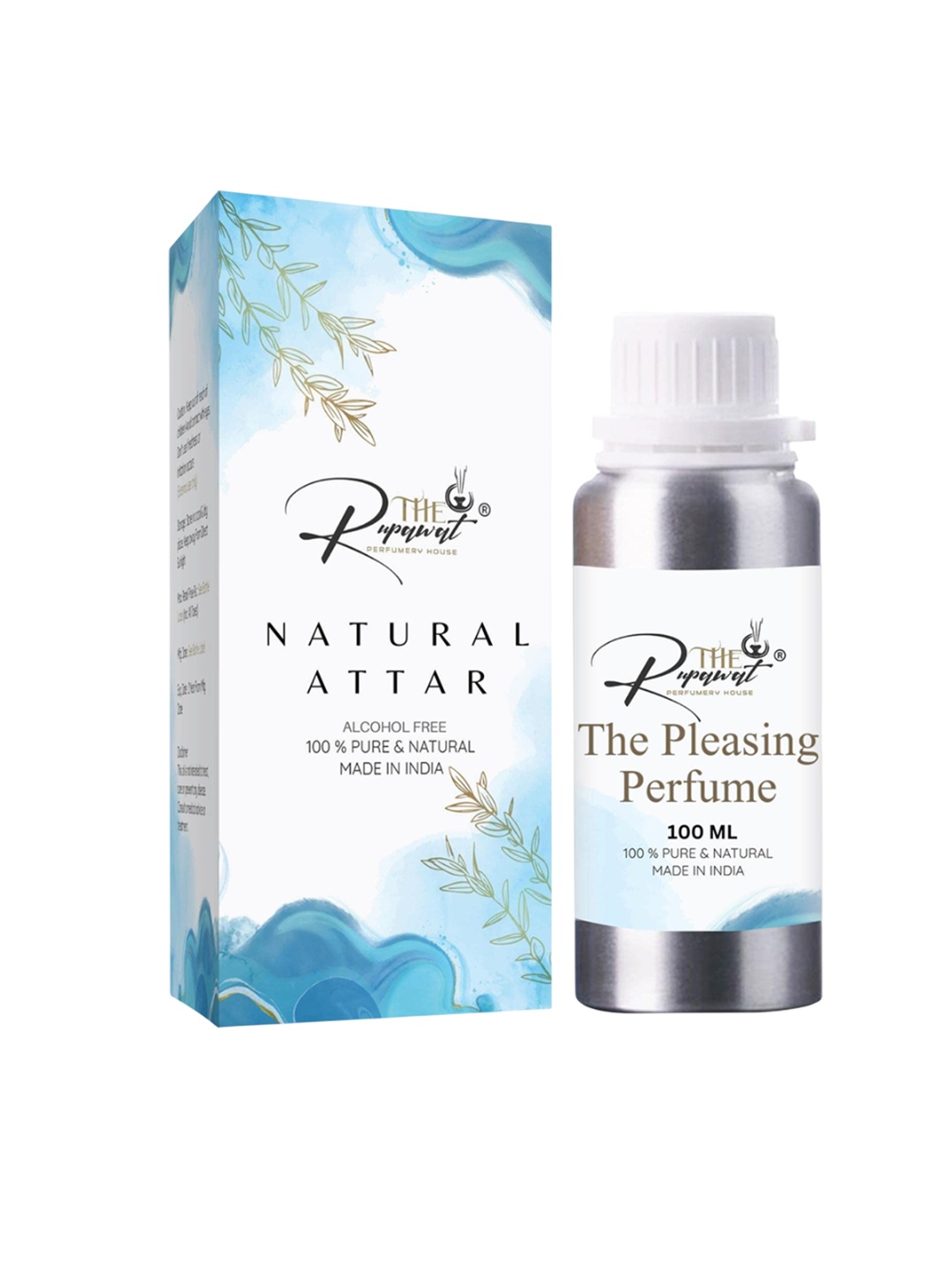 

THE RUPAWAT Perfumery House The Pleasing Perfume Natural & Alcohol Free Attar - 100 ml, Transparent