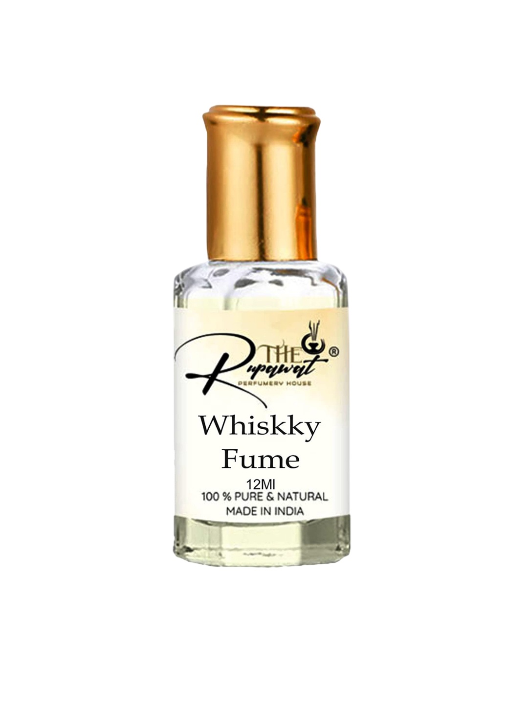 

THE RUPAWAT Perfumery House Whisky fume_N Natural & Alcohol Free Attar - 12 ml, Transparent