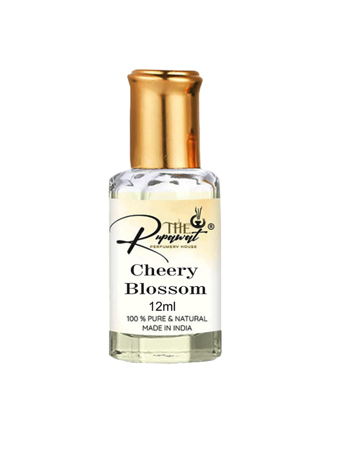 

THE RUPAWAT Perfumery House Cherry Blossom_N Natural & Alcohol Free Attar - 12 ml, Transparent