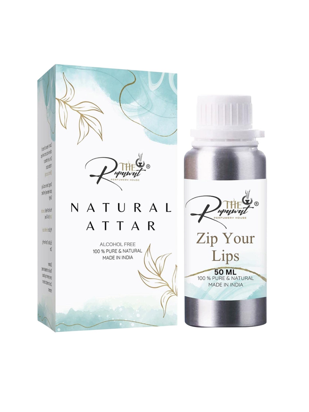 

THE RUPAWAT Perfumery House Zip Your Lips Natural & Alcohol Free Attar - 50 ml, Transparent