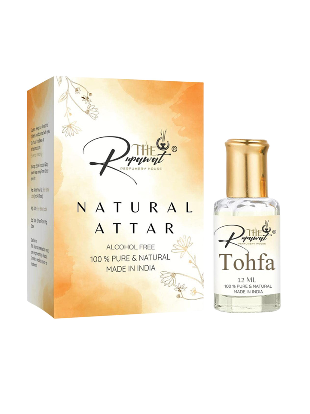

THE RUPAWAT Perfumery House Tohfa Natural & Alcohol-Free Attar - 12 ml, Transparent