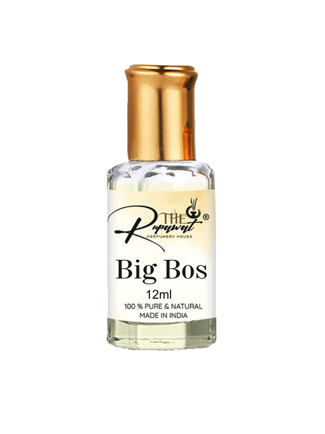 

THE RUPAWAT Perfumery House Big Bos Natural & Alcohol-Free Attar - 12 ml, Transparent