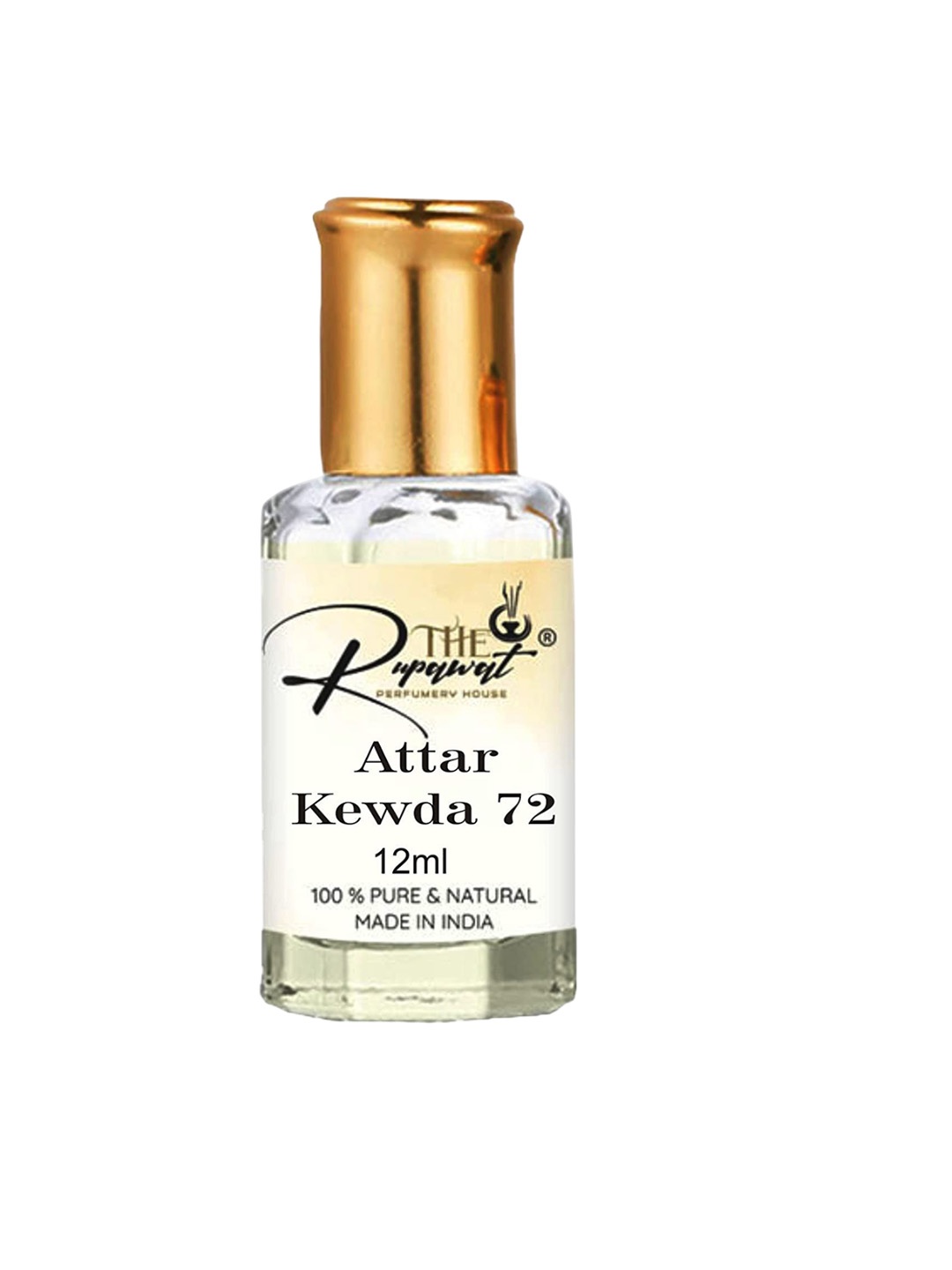 

THE RUPAWAT Perfumery House kewda 72 Natural & Alcohol Free Attar - 12 ml, Transparent